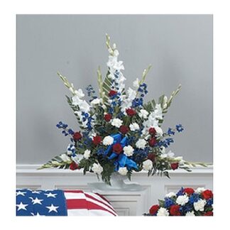 Patriotic Urn Arrangement