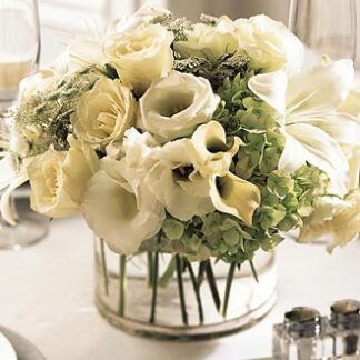 The White Linen Centerpiece