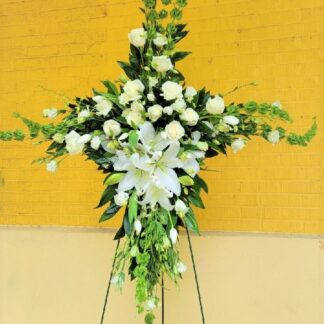 White Living Cross