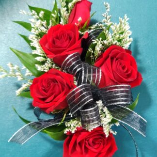 Colorful Linear Standard Wristlet Corsage