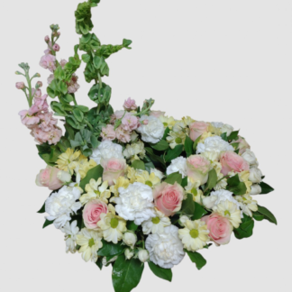Modern Pastel Cremation Wreath