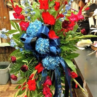 Red and Blue Standing Spray