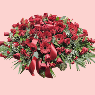 All Red Casket Cover