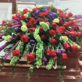 Jewel Toned Casket Cover