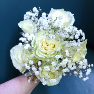 White Roses Nosegay