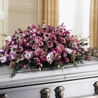 Lavender Casket Cover
