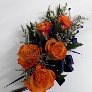 Colorful Linear Upgraded Wristlet Corsage