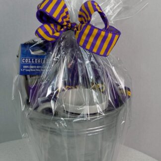 LSU Gift basket in Metal Chiller