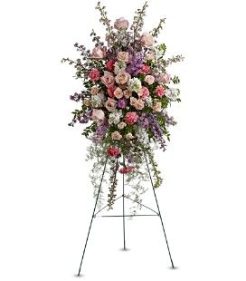 Large Pastel Spray on a Stand