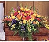 Bright Colored Casket Cover