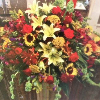 Large Autumn Casket Cover