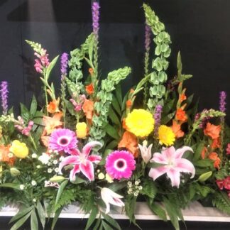 Mixed Flowers Urn Adornment