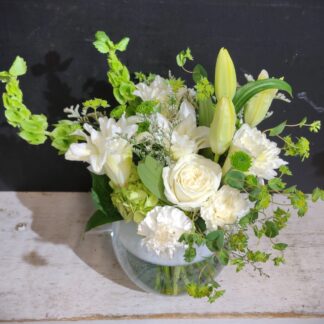 Green and White Pave