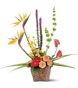 Tropical Funeral Basket