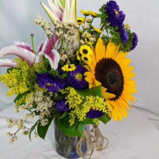 Purple Jardin Mason Jar