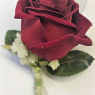 Silk Colorful Rose Boutonniere