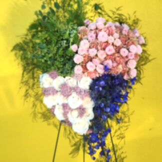 Color Blocked Heart