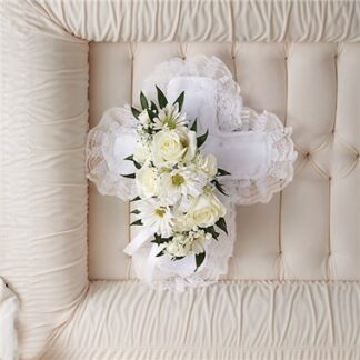 White Cross Pillow