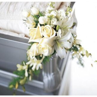 White Casket Adornment