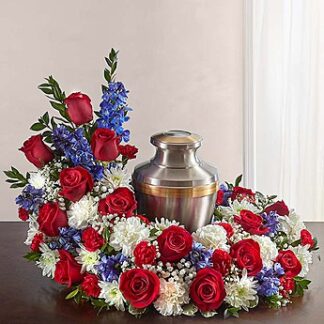 Patriotic Cremation Wreath