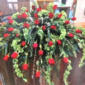 Rose Remembrance Casket Cover
