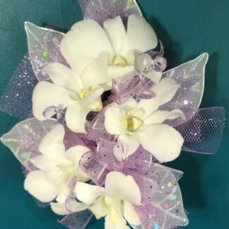 White Orchid Linear Upgraded Wristlet