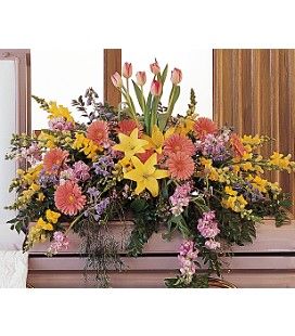 Modern Summer Mix Casket Cover