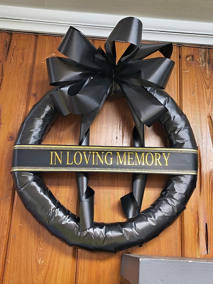 Mourning Door Wreath