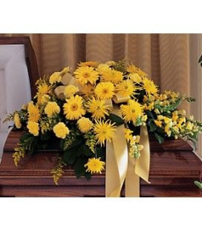 Yellow Casket Cover