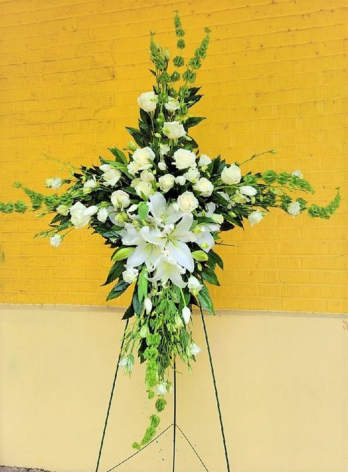 White Living Cross