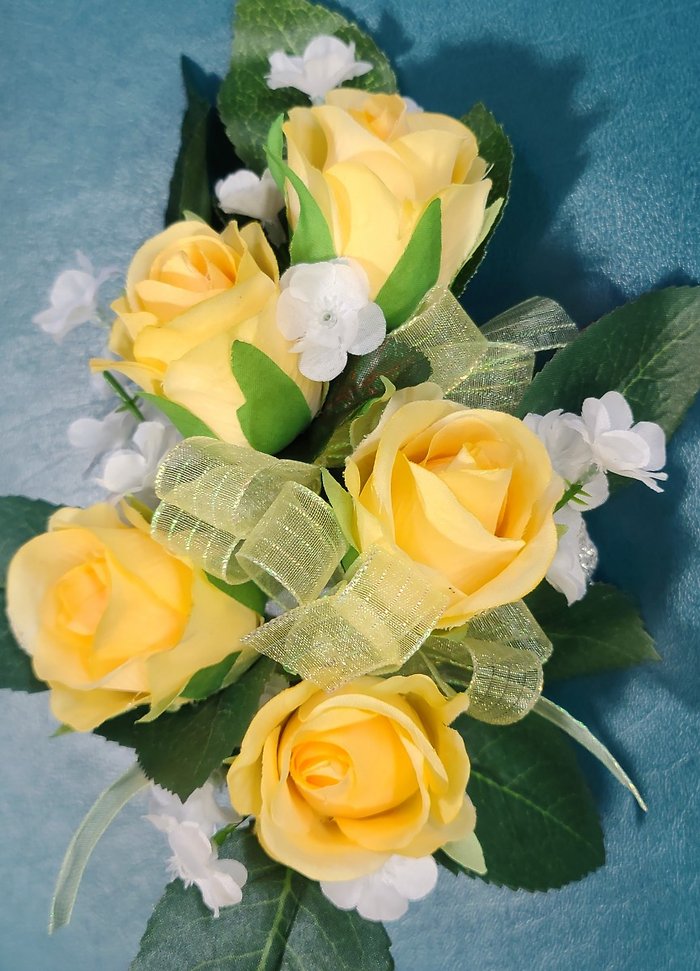 Silk Colorful Linear Standard Wristlet Corsage