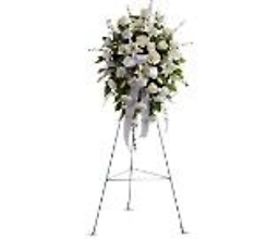 Large White Spray on a Stand