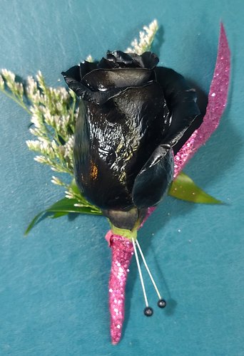 Colorful Single Rose Boutonniere