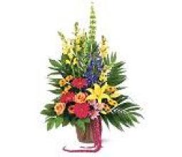 Colorful Funeral Basket