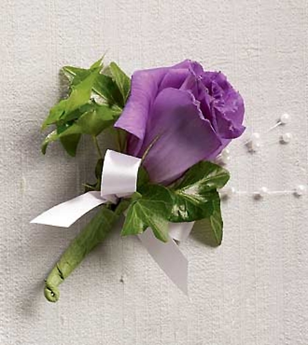 Purple Passion Boutonniere