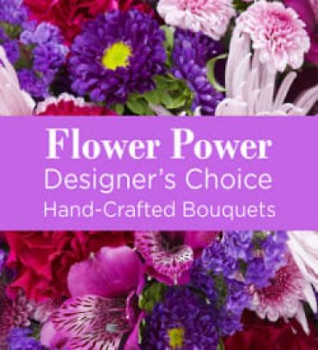 Designer Choice Purple Funeral Basket