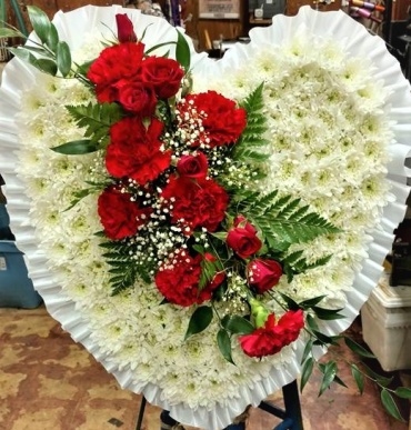 Bleeding Heart with Roses and Carnations
