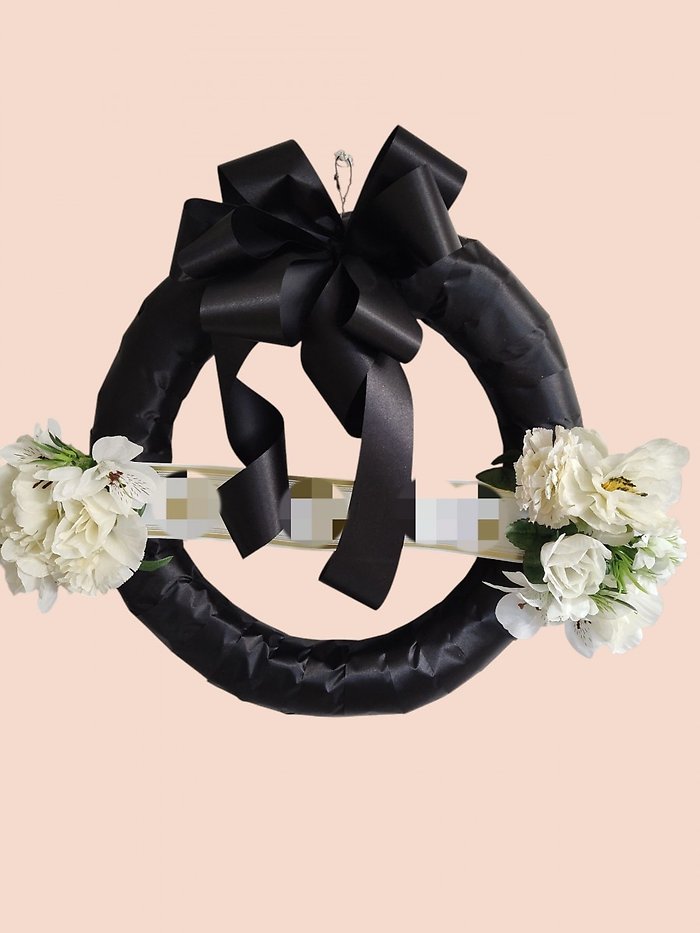 Mourning Door Wreath