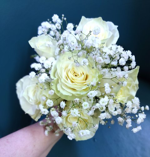 White Roses Nosegay
