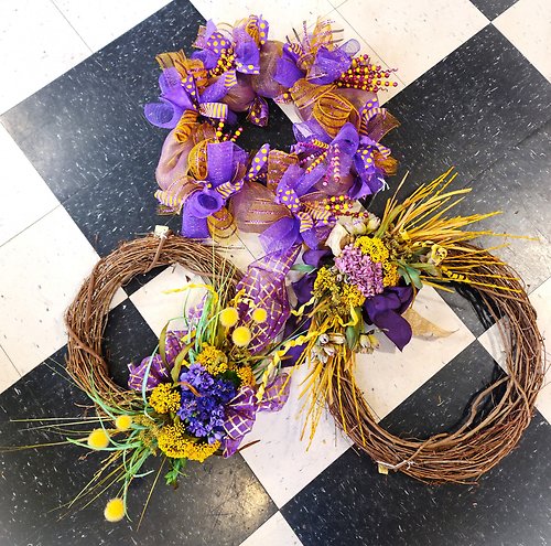 Designer\'s Choice LSU Silk Wreath