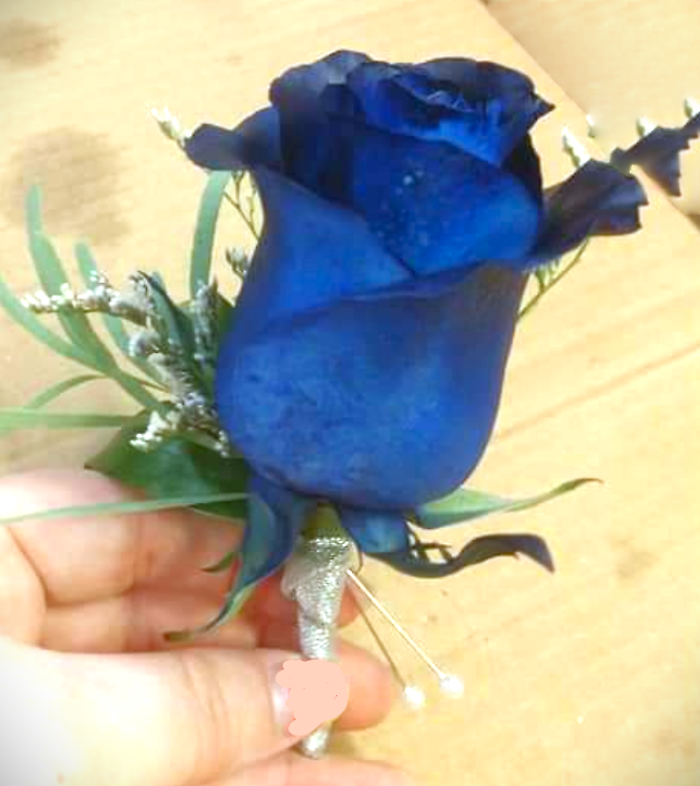 Colorful Single Rose Boutonniere