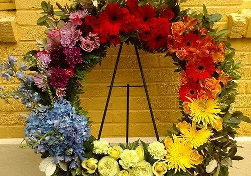 Rainbow Wreath