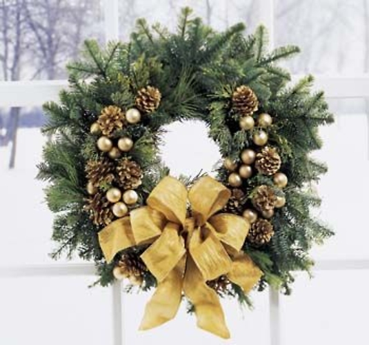 Holiday Gold Wreath