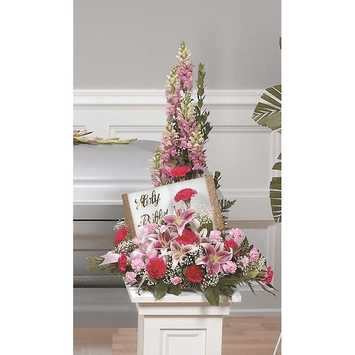 Pink Bible Arrangement