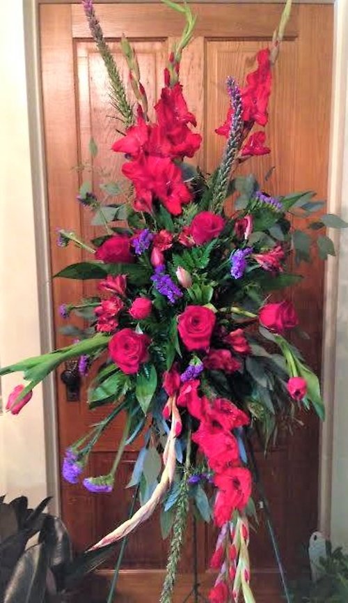 Red and Purple Standing Spray