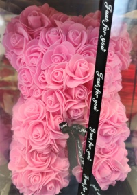 One Dozen Pink Long Stem Roses - Vday
