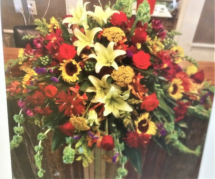 Large Autumn Casket Cover