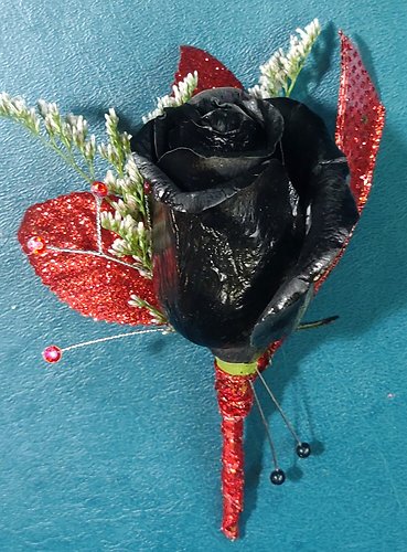 Colorful Single Rose Boutonniere Upgraded