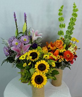 Seasonal Burlap Arrangement