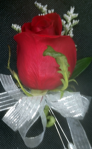 Colorful Rose Pin-on Corsage